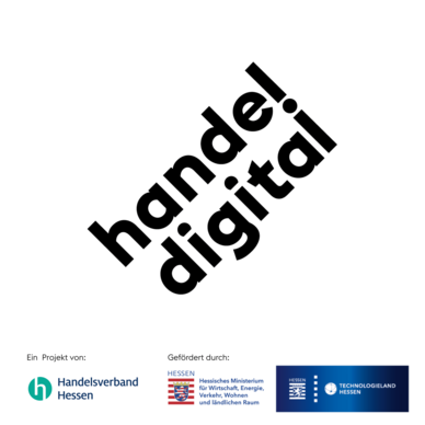 handel.digital mit Förderlogos

