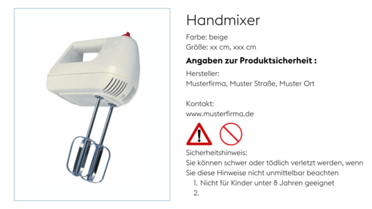 Handmixer Beispiel