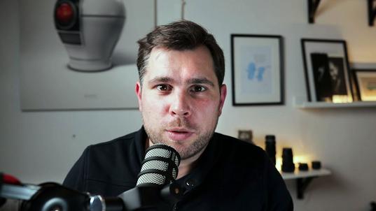 Frederik Gottschling beim Videodreh